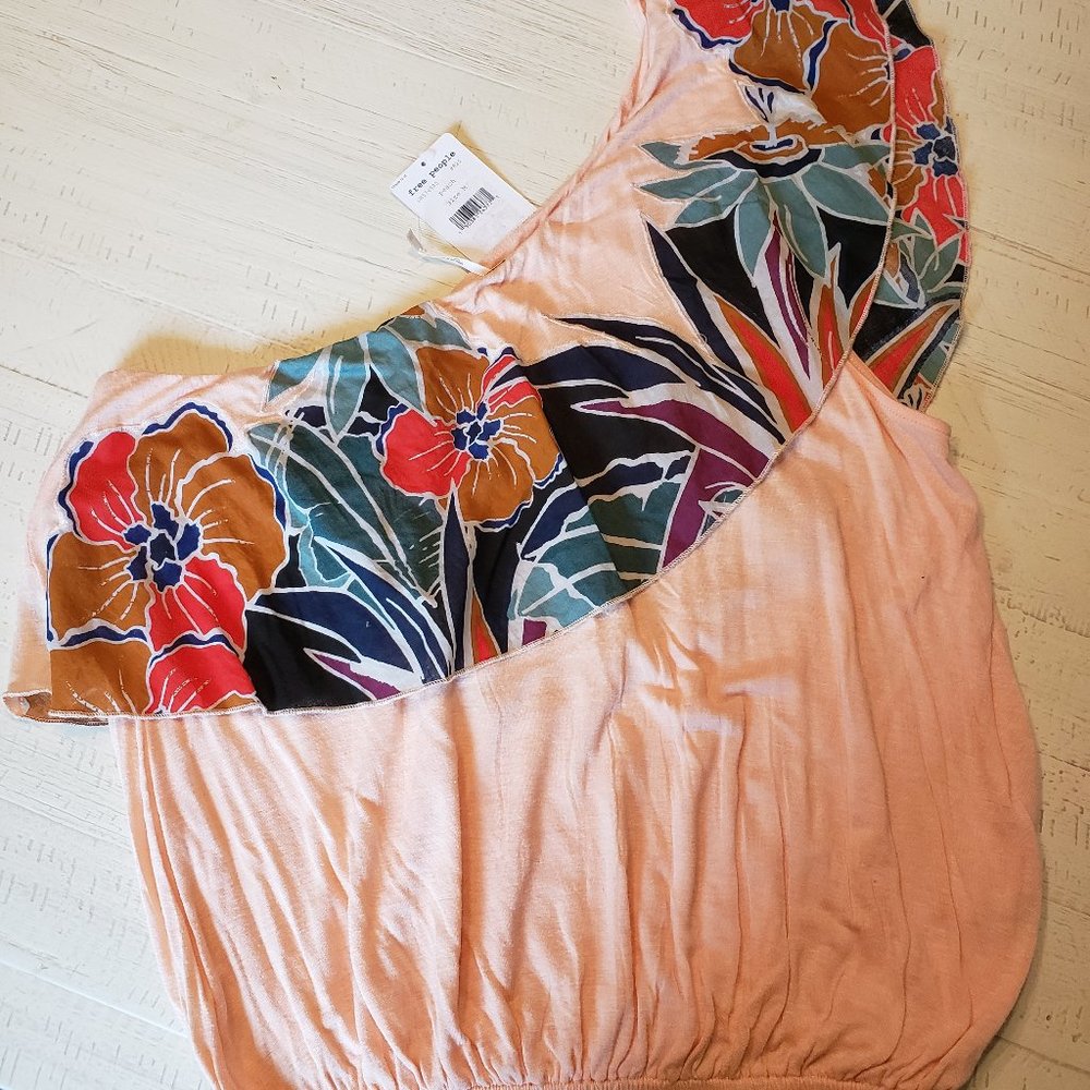 Free People One Shoulder Blouse
